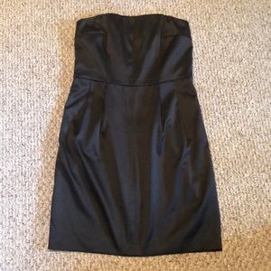 Classic strapless black dress